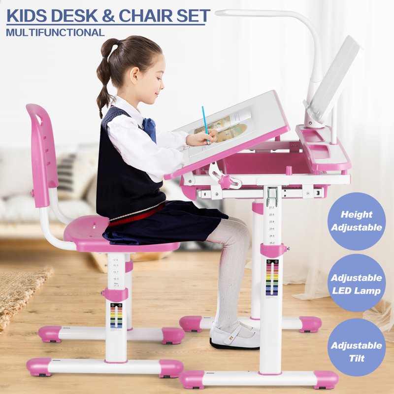 Isabelle & Max™ Donnelly 26.14" Art Desk and Chair Set & Reviews Wayfair